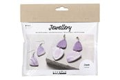 Kreativitet & Hobbyartikler - Creativ Company - Mini Hobbyset Jewelry Earrings Purple - 977676