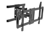 Vægbeslag, AV-Beslag & AV-Møbler - TECHLY mounting kit - full-motion dual arm - for curved / flat panel - black - Maks 60 kg - Maks størrelse 75" - ICA-PLB-473
