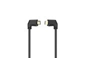 Skærmkabel - Hama HDMI Cable Ethernet Angled Gold Black 1.5m - X1122115