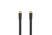 Skærmkabel - Hama HDMI Cable Ethernet Flat Black 3m - X1122118