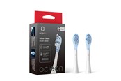 Eltandbørste - Oclean Tandbørstehoveder Brush Head Ultra Clean 2 Pack White - C04000378
