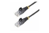 Netværkskabel - StarTech.com 5m Black Slim CAT6 Ethernet Cable Snagless 28AWG LSZH - patch cable - 5 m - black - Sort - 5m - N6PAT5MBKS