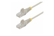 Netværkskabel - StarTech.com 7m Gray Slim CAT6 Ethernet Cable Snagless 28AWG LSZH - patch cable - 7 m - grey - Grå - 7m - N6PAT7MGRS