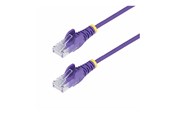 Netværkskabel - StarTech.com 7m Purple Slim CAT6 Ethernet Cable Snagless 28AWG LSZH - patch cable - 7 m - purple - Lilla - 7m - N6PAT7MPLS