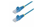 Netværkskabel - StarTech.com 15m Blue Slim CAT6 Ethernet Cable Snagless 28AWG LSZH - patch cable - 15 m - blue - Blå - 15m - N6PAT15MBLS