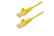 Netværkskabel - StarTech.com 1m Yellow Slim CAT6 Ethernet Cable Snagless 28AWG LSZH - patch cable - 1 m - yellow - Gul - 1m - N6PAT100CMYLS