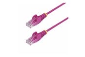 Netværkskabel - StarTech.com 3m Pink Slim CAT6 Ethernet Cable Snagless 28AWG LSZH - patch cable - 3 m - pink - Pink - 3m - N6PAT300CMPKS