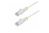 Netværkskabel - StarTech.com 3m White Slim CAT6 Ethernet Cable Snagless 28AWG LSZH - patch cable - 3 m - white - Hvid - 3m - N6PAT300CMWHS