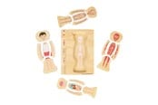 Babylegetøj - Bigjigs Wooden Anatomy Puzzle - Boy 26pcs. - 37021