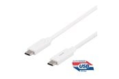 USB kabel - Deltaco USBC-1126M - USB-C cable - 24 pin USB-C to 24 pin USB-C - 50 cm - USBC-1126M