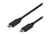 USB kabel - Deltaco USBC-1402 - USB-C cable - 24 pin USB-C to 24 pin USB-C - 1 m - USBC-1402