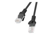 Netværkskabel - Lanberg patch cable - 3 m - RAL 9004 black - Sort - 3m - PCU6-10CC-0300-BK