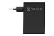 Mobil - Adaptere & Opladere - Natec Ribera power adapter - GaN - USB 3 x USB-C - 100 Watt - NUC-2234