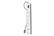Strømkabel (ekstern) - Belkin - surge protector - BSV401AF2M
