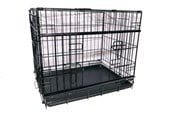 Hunde - Active Canis - Premium bur med skydedør - Sort - 61 x 46 x 51 cm - 97403