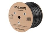 Netværkskabel - Lanberg bulk cable - 305 m - black RAL 9004 - Sort - 305m - LCF6-30CU-0305-BK