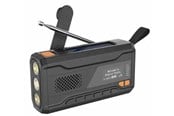 DAB, netværks- og clockradio - DENVER SCD-2033 - Emergency Radio - Solar - Dynamo - 2000mAh Powerbank - DAB/FM - Sort - SCD-2033