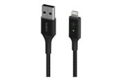 USB kabel - Belkin Smart LED USB-A to Lightning Cable Black - CAA007BT04BK