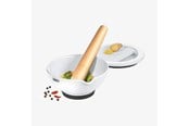 Køkkenredskaber - GEFU Morter i porcelæn med rivejern - 4006664353403
