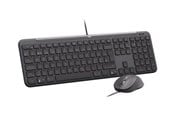 Tastatur - Logitech Signature Slim Wired Combo MK620 for Business - Tastatur & Mus sæt - Nordisk - Sort - 920-013347