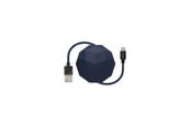 USB kabel - Usbepower COSMO Lightning - 1.2m Lightning cable with case - Navy - COSMO_L_N