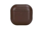 Mobil - Andet Tilbehør - Mobile Origin Leather Case brown - AirPods 4 *DEMO* - LC-AP-BRW-01