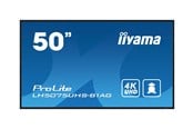 Infoskærme & Digital Skiltning - iiyama ProLite LH5075UHS-B1AG 50" Class (49.5" viewable) LED-backlit LCD display - 4K - for digital signage - LH5075UHS-B1AG