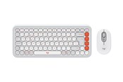 Tastatur - Logitech POP Icon Combo - Tastatur & Mus sæt - Schweizisk - Hvid - 920-013276