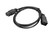 Strømkabel (ekstern) - Lanberg - power extension cable - IEC 60320 C19 to IEC 60320 C20 - 1.8 m - CA-C19E-10CC-0018-BK