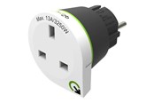 Kabler - diverse - Q2Power United Kingdom to Europe - power connector adaptor - BS 1363 to CEE 7/4 - UK2EU