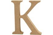 Kreativitet & Hobbyartikler - Creativ Company - Letter K MDF 8cm 1 pcs. - 56370
