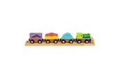 Trælegetøj - Bigjigs Wooden Monster Train 4pcs. - BJT610