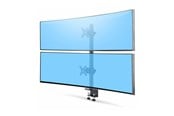 Vægbeslag, AV-Beslag & AV-Møbler - StarTech.com Desk Mount For 2x Vertically Stacked Monitors - Maks 32 kg - Maks størrelse 17"-49" (ultrawide) - H2MPV-MONITOR-MOUNT