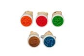 Trælegetøj - Bigjigs Wooden Stamps 5pcs. - 36066