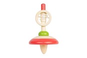 Trælegetøj - Bigjigs Wooden Pull Rope Spinning Top - 36068