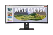 Skærm - 34" Lenovo ThinkVision T34WD-40 - 3440x1440 (UWQHD) - 120Hz - VA - 100W USB-C *DEMO* - 64AEGAT1EU