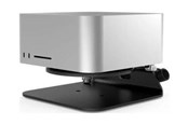 Systemtilbehør (kølepasta mv.) - Compulocks Mac Studio Security Stand with Dual Head Coiled Cable Keyed Lock Black - MSSTD01CL02H