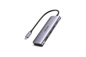 Dockingstation - UGREEN USB-C to 2 Ports USB3.0-A Hub + HDMI + TF/SD with PD Power Supply - Space Grey - 70411-UG