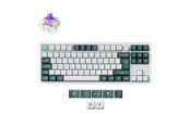 Tastatur - Keychron Q3 HE 80% Knob Wireless Tri-Mode QMK - Gateron 2.0 Magnetic Switch - Shell White - Gaming Tastatur - Uden Numpad - Nordisk - Hvid - Q3H-P1-BO