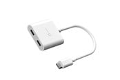 USB kabel - j5create USB-C to Dual USB-C with Video or Power Delivery - JCA164-N