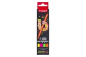 Skrive- og Tegneværktøjer - Bruynzeel - Highlighters Narrow Set 4 Colors - 60283504