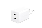 Mobil - Adaptere & Opladere - empower by PanzerGlass Turbo 45W Charger incl. 2 x USB-C | EU Plug | Silver White - EM58685