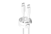 USB kabel - empower by PanzerGlass Racing 60W USB-C to USB-C Cable | USB 2.0 | 1.2M | Silver White - EM52178