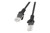 Netværkskabel - Lanberg patch cable - 5 m - RAL 9004 black - Sort - 5m - PCU6-10CC-0500-BK