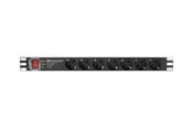 Strømkabel (ekstern) - Lanberg PDU-PRO-07F-0200-BK - power distribution unit - 4000 Watt - PDU-PRO-07F-0200-BK