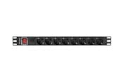 Strømkabel (ekstern) - Lanberg - power distribution unit - 4000 Watt - PDU-08F-0200-BK