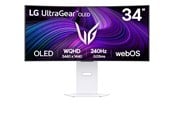 Skærm - 34" LG UltraGear 34GX90SA - 3440x1440 (UWQHD) - 240Hz - OLED - 65W USB-C - 34GX90SA-W