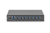 USB hub - DIGITUS - hub - industrial line - 7 ports USB hub - USB 3.2 - 7 ports - Sort - DA-70258-1