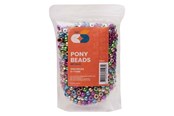Kreativt Legetøj - Colorations - Pony Beads Metallic 6x9 mm 1000pcs. - 43BL01