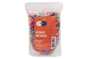 Kreativt Legetøj - Colorations - Pony Beads Mother of Pearl Effect 6x9 mm 1000 pcs. - 43BL04